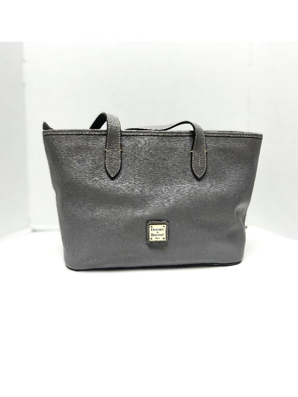 Dooney & Bourke gray leather tote